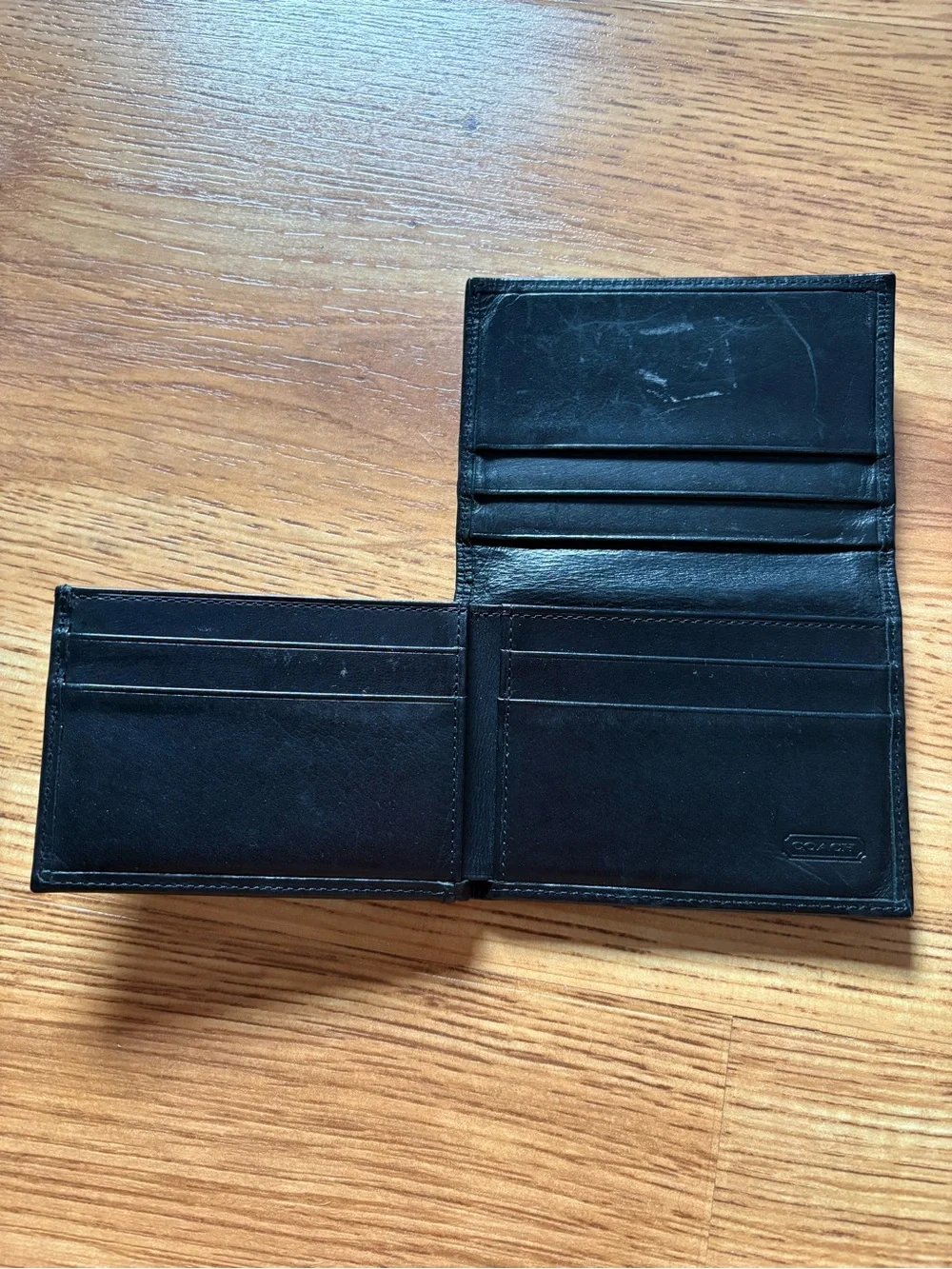 Coach Classic Black Leather Men’s Bifold Wallet